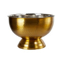 Ankara Gold Stainless Steel Champagne Bowl with Hammered Effect