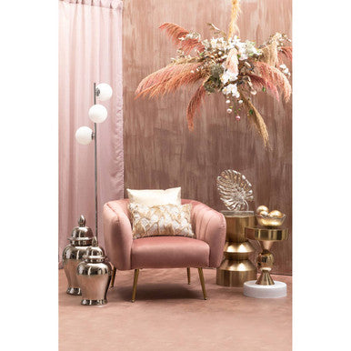 Dion Set Of Three Ombre Silver and Gold Finish Deco Balls