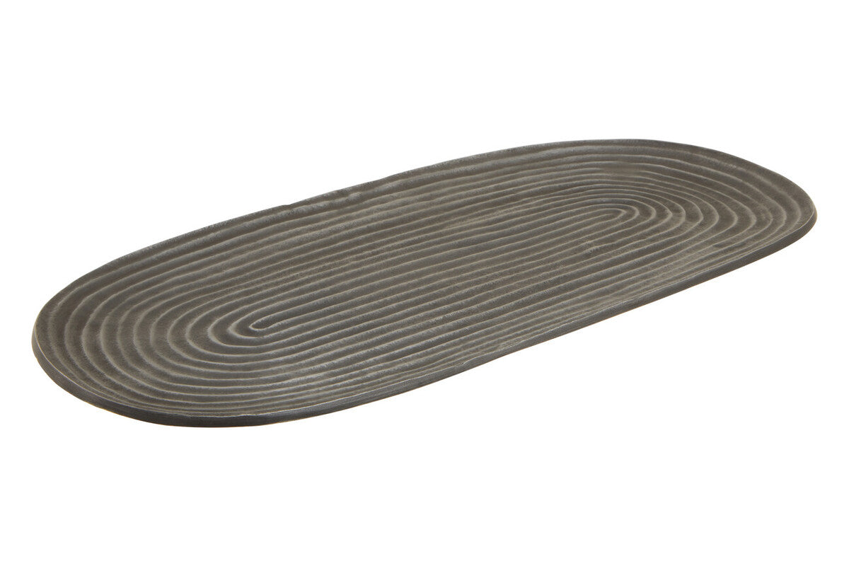 Dax Small Grey Oval Dish