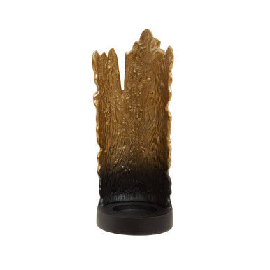 Small Ombre Black and Gold Candle Holder | Deomali