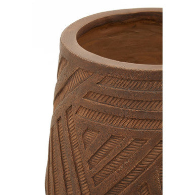 Darnell Brown Planter With Angular Legs