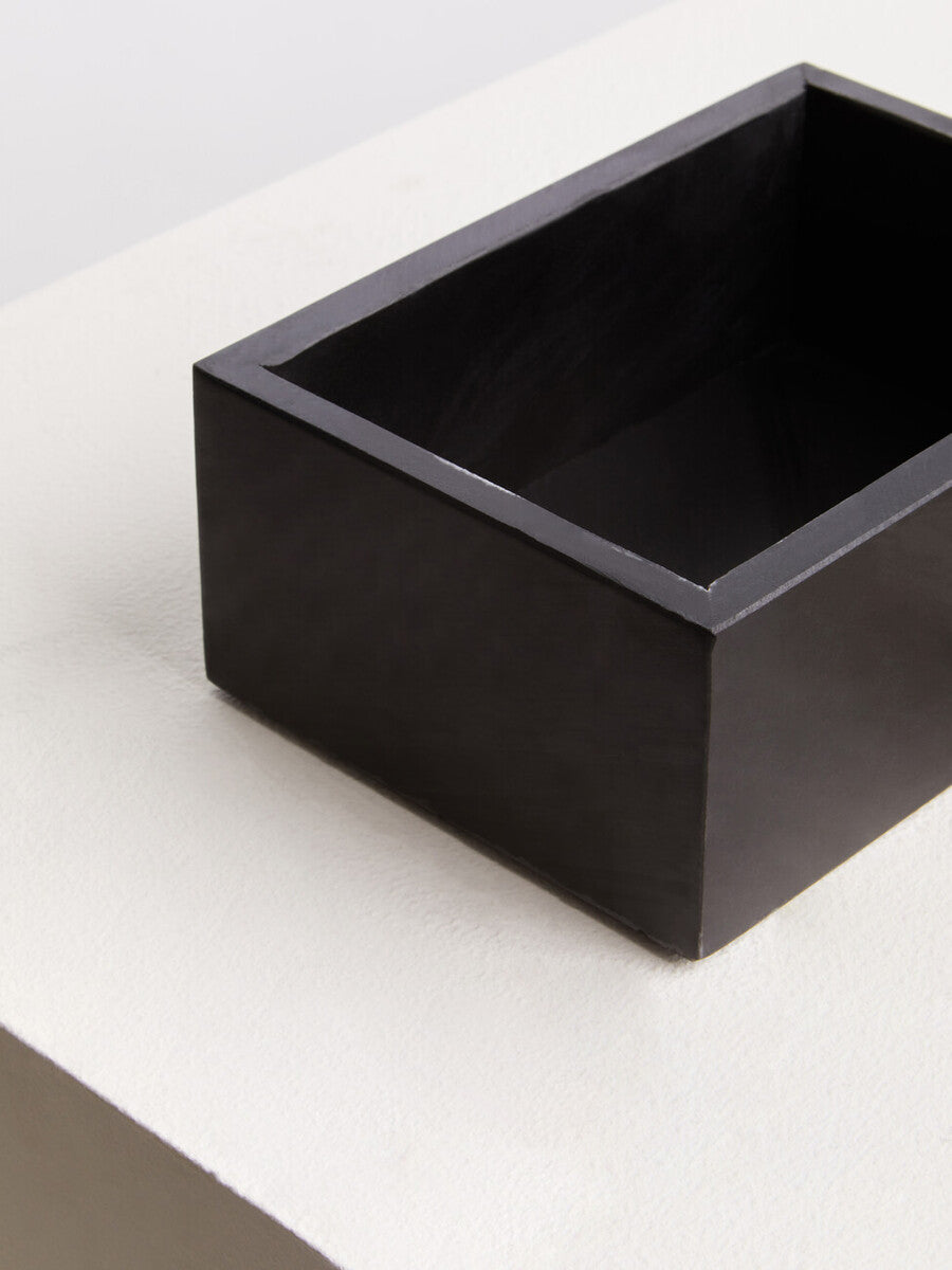 Oriana Large Black Slate with Mother of Pearl Inlay Trinket Box