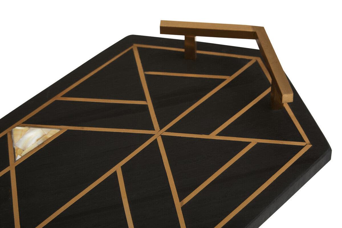 Oriana Black Slate with Mother of Pearl Inlay Tray