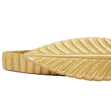 Prato Gold Finish Plume Box