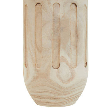 Natural Engraved Wooden Vase | Arlo