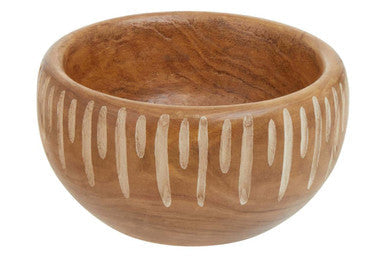 Small Brown And Natural Round Bowl | Arlo