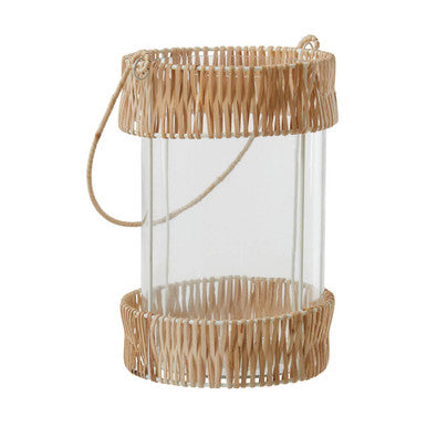 Kuta Natural And White Large Lantern