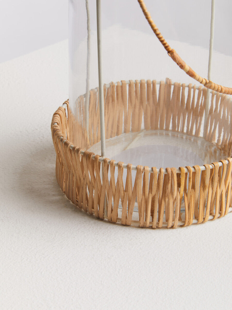Natural and White Small Lantern | Kuta
