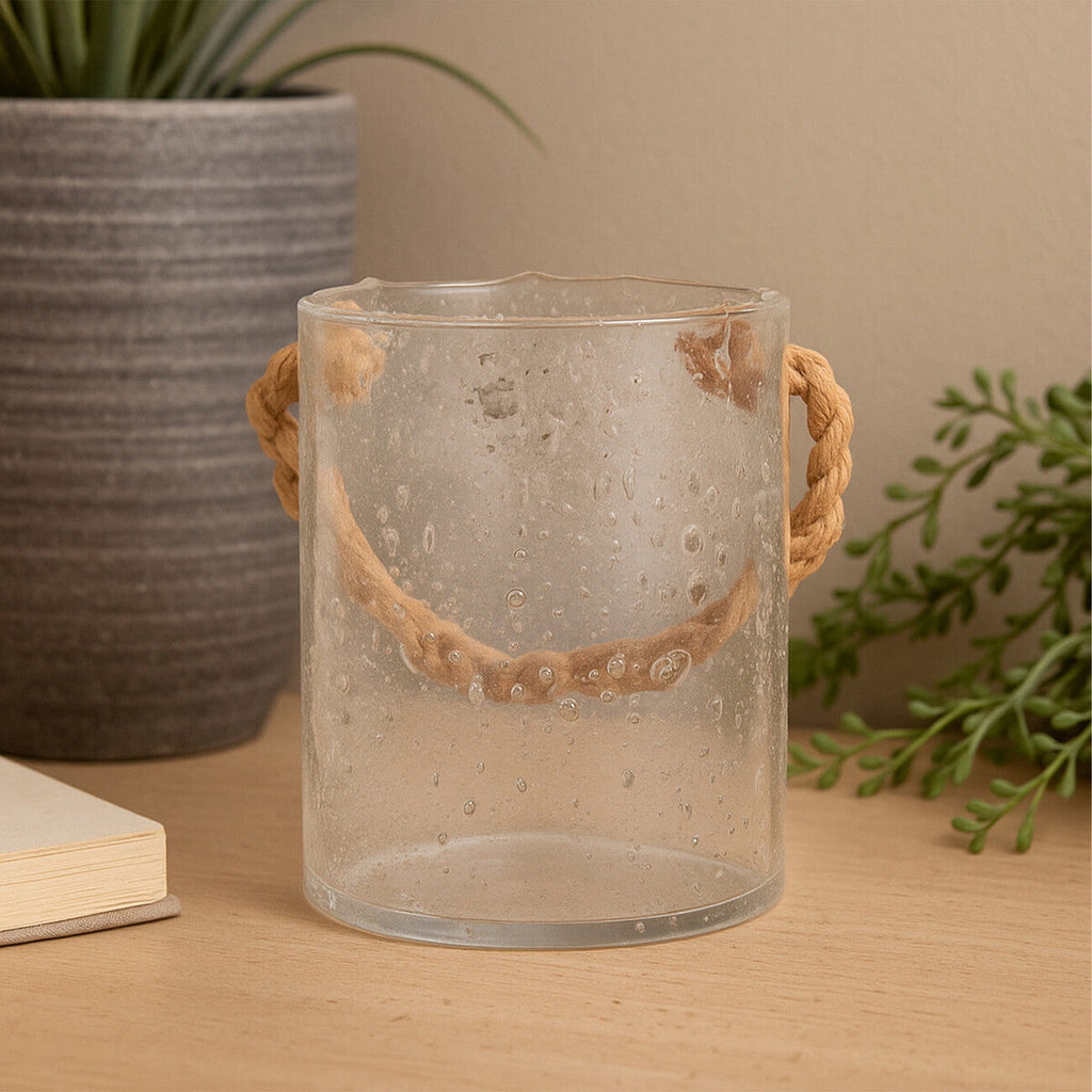 Natural Rope Medium Lantern | Kuta