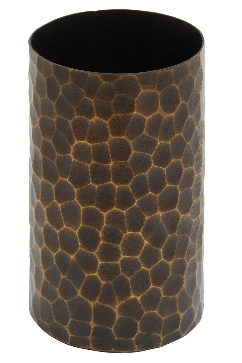 Akola Antique Gold Metal Small Vase