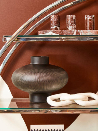 Oval Red Marble Serving Board | Salmo