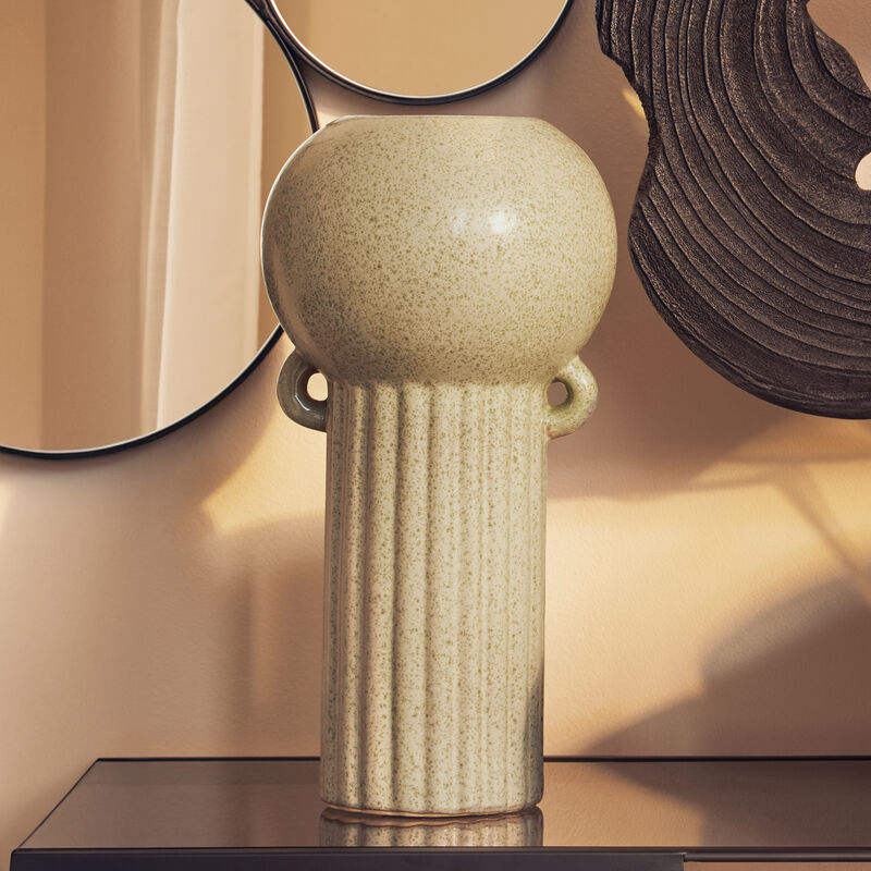 Calcita Large Speckled Green Vase