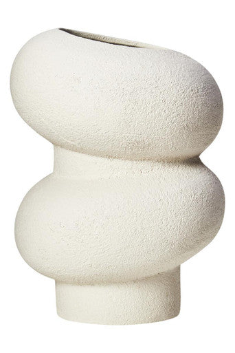 Dunas Small Textured White Bubble Vase