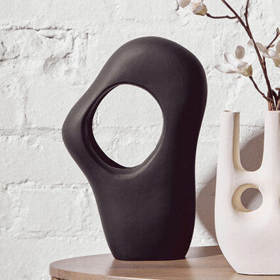 Hapax Abstract Black Sculpture