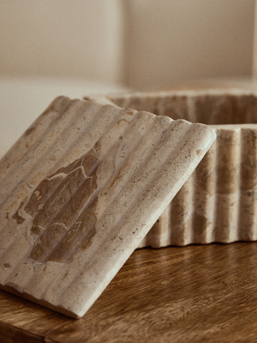 Santino Square Chocolate Marble Box