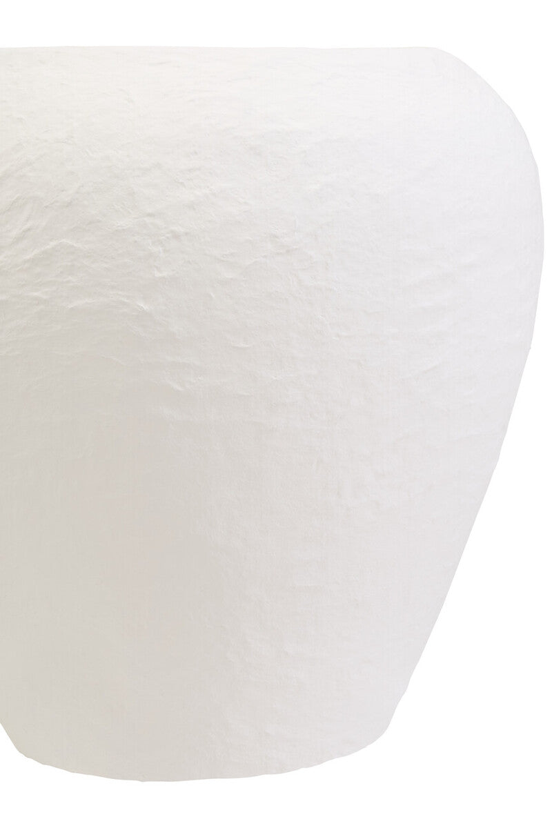Sanai Cotton Mache Large White Planter