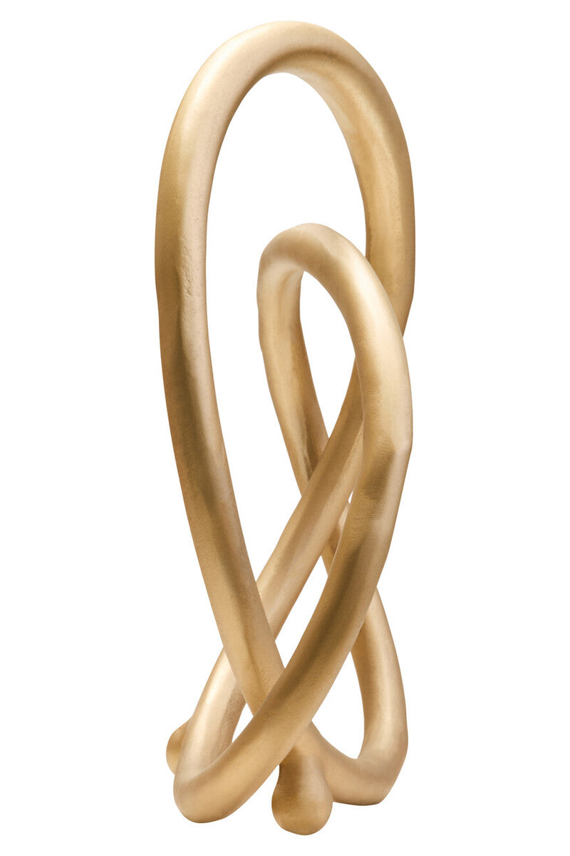 Prato Matt Gold Finish Twist Sculpture