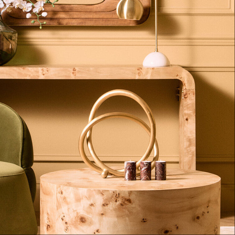 Prato Matt Gold Finish Twist Sculpture
