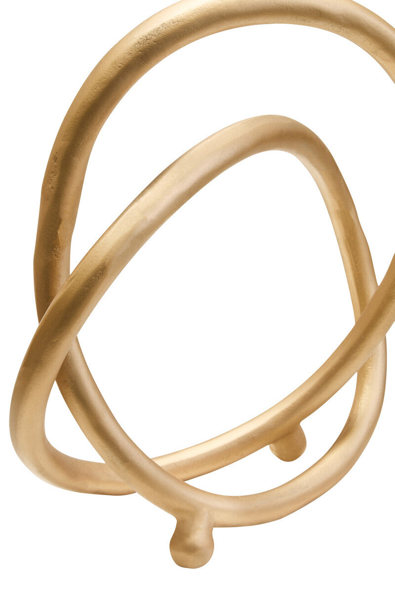 Prato Matt Gold Finish Twist Sculpture