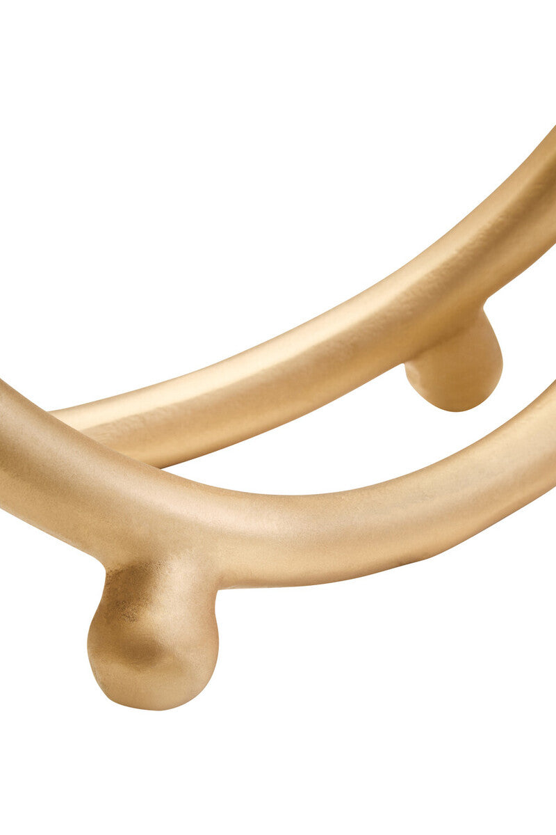 Prato Matt Gold Finish Twist Sculpture
