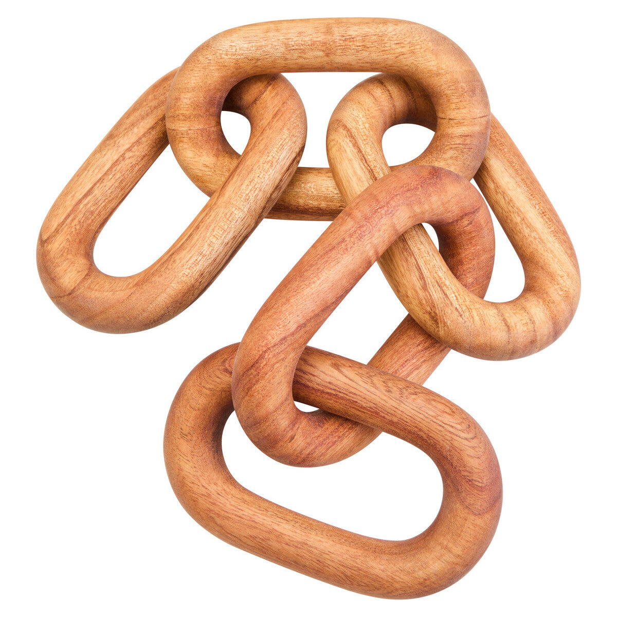 Cato Brown Wood 5 Link Table Decor Chain