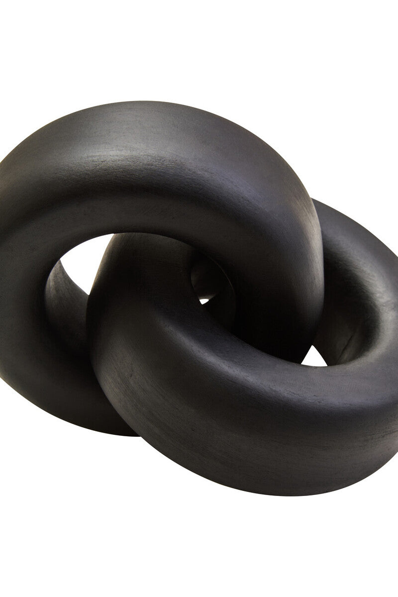Black Wood Large Knot Decor | Cato