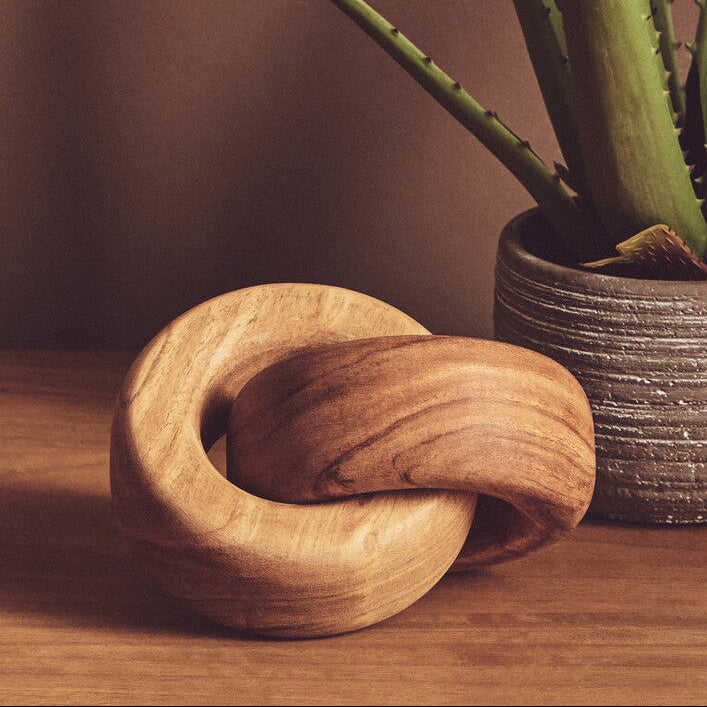 Cato Natural Wood Large Knot Decor