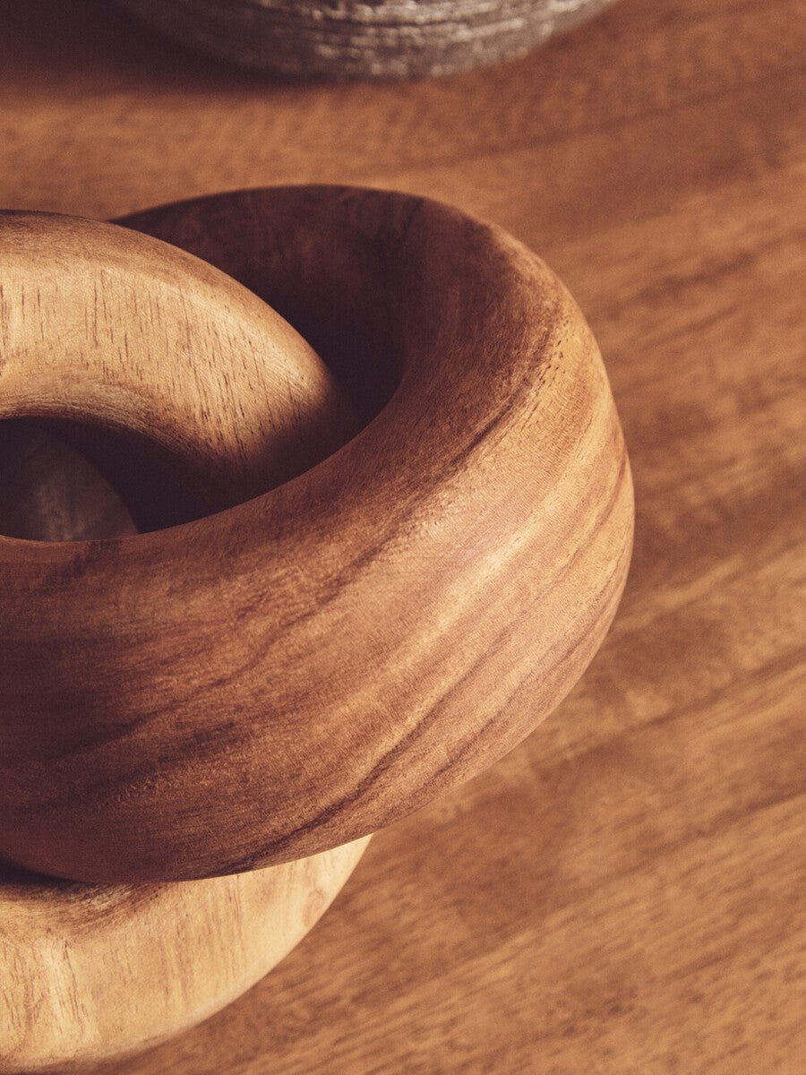 Cato Natural Wood Large Knot Decor