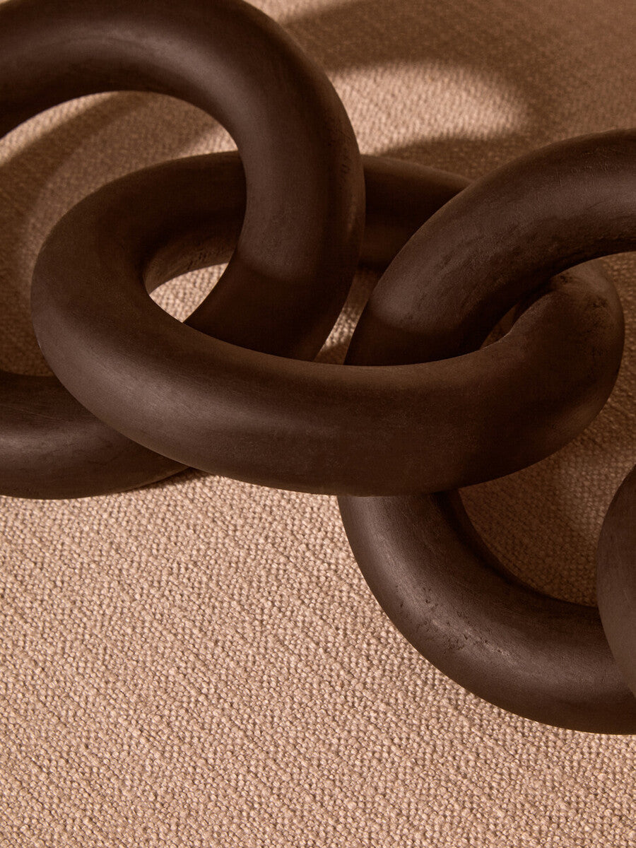 Cato Black Wooden 5 Link Floor Decor Chain