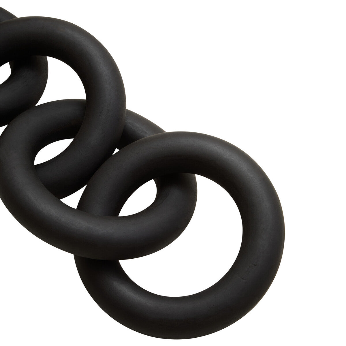 Cato Black Wooden 5 Link Floor Decor Chain