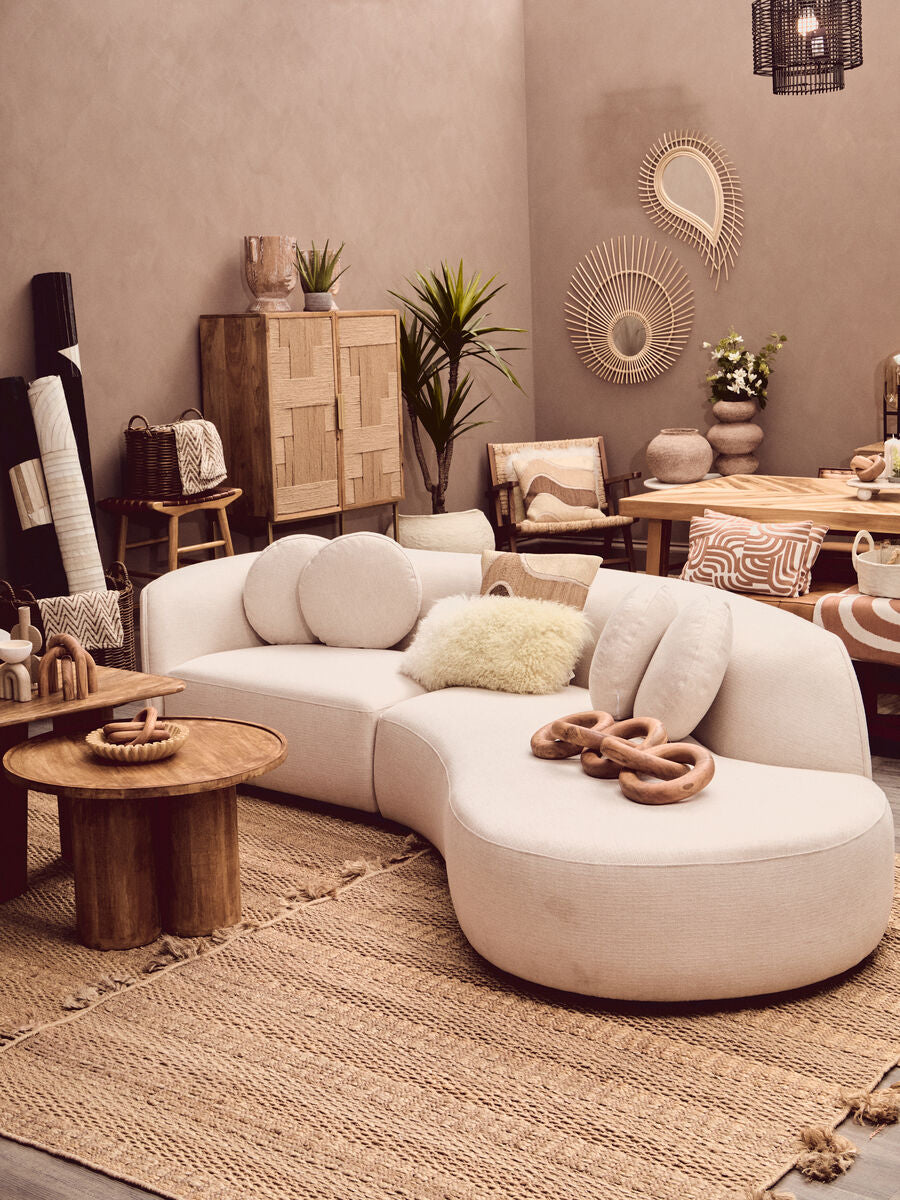 Cato Natural Wooden 5 Link Floor Decor Chain