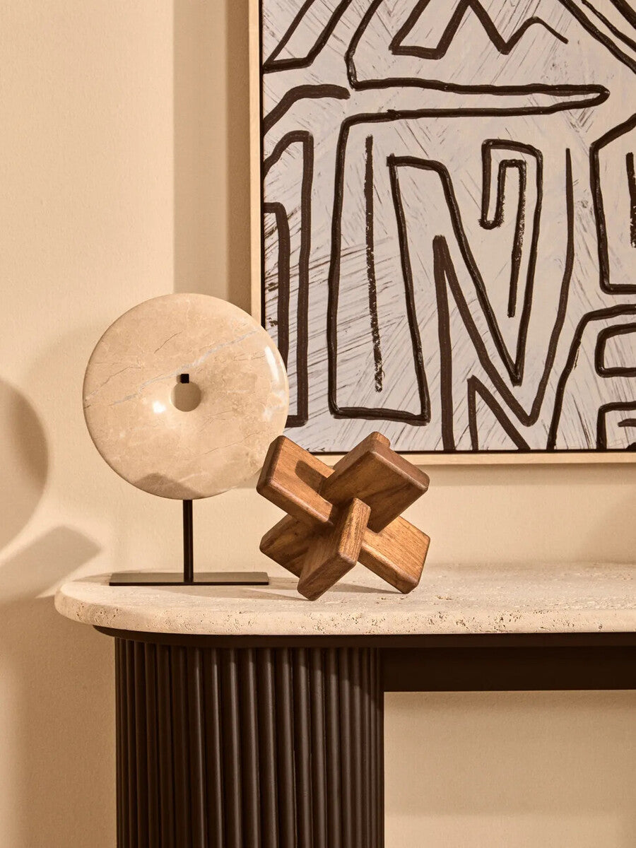 Cato Brown Wood Sculpture