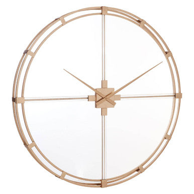 Beauly 110cm Dia Gold Finish Metal Wall Clock