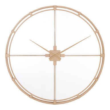 Beauly 110cm Dia Gold Finish Metal Wall Clock