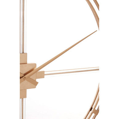 Beauly 110cm Dia Gold Finish Metal Wall Clock