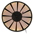 60cm Dia Small Black and White LED Wall Clock | Genova