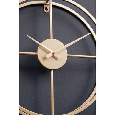 Kent 40cm Dia Small Gold Finish Wall Clock