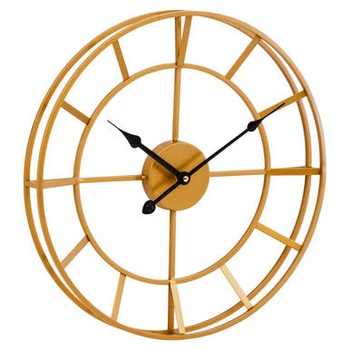 Kent 40cm Dia Small Gold Finish Metal Wall Clock