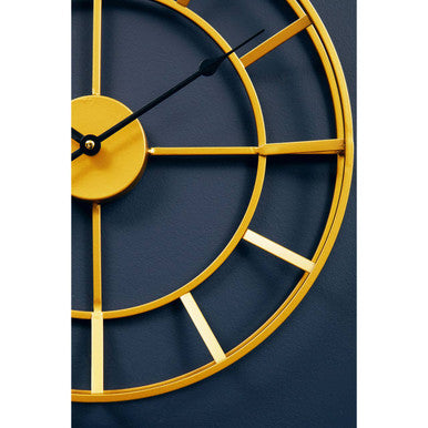 Kent 40cm Dia Small Gold Finish Metal Wall Clock