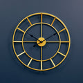 60cm Dia Large Gold Finish Metal Wall Clock | Kent