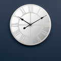 50cm Dia Silver Mirrored Wall Clock | Kent