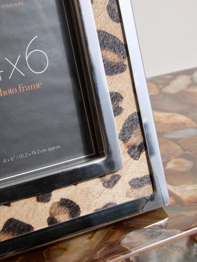 4In x 6In Leopard Design Photo Frame | Kensington Townhouse
