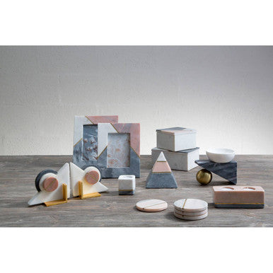 Large Tri Colour Marble 5In X 7In Photo Frame | Kira