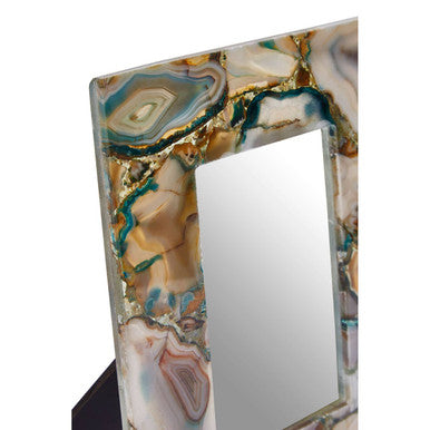 Bowerbird Small Green Agate 4In X 6In Photo Frame