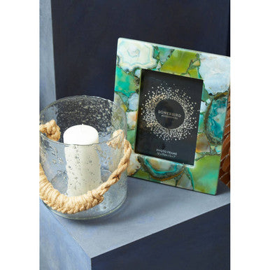 Large Green Agate 5In X 7In Photo Frame | Bowerbird
