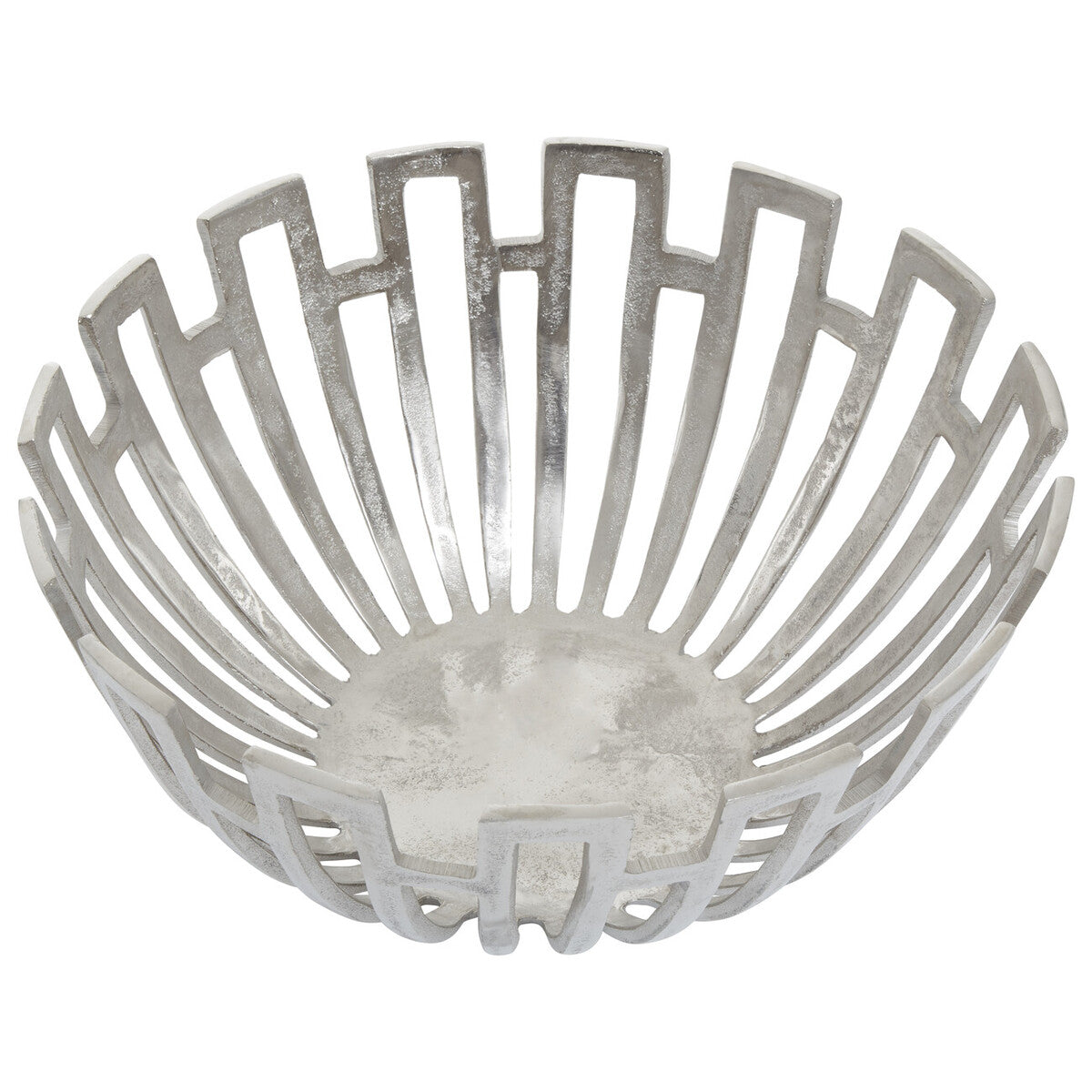 Delphi Large Silver Finish Bowl