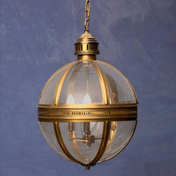 Hampstead Brass Finish Orb Pendant Light