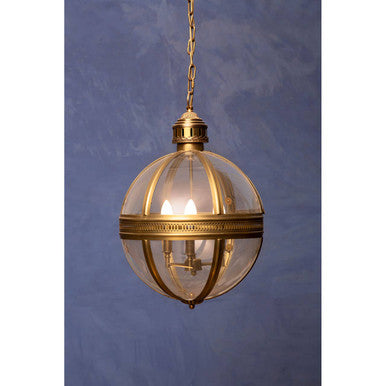 Hampstead Brass Finish Orb Pendant Light