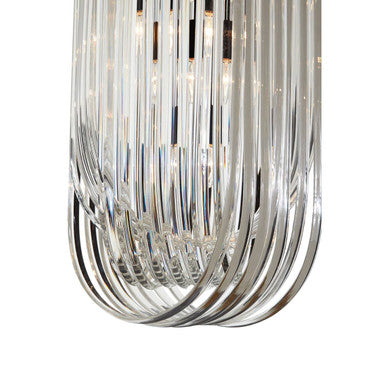 Kensington Townhouse Long Glass Swirl Chandelier