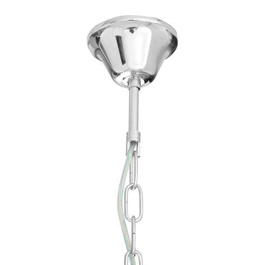 Kensington Townhouse 3 Bulb Chrome and Glass Pendant Light